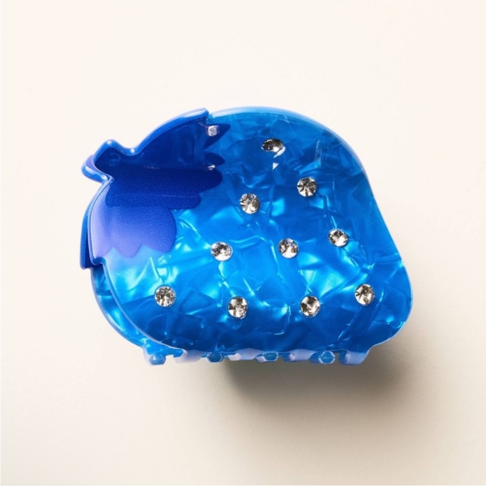 KATE SPADE x TARGET Strawberry Claw Hair Clip - Blue, NWT